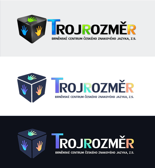 Logo Trojrozměr - kurzy českého znakového jazyka